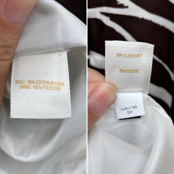 Kate Spade Joselle Zebra Stripe Embellished Dress 2 - Picture 7 of 10